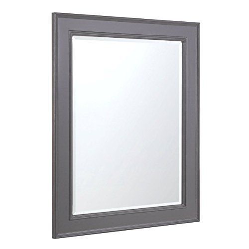 28 Inch Bathroom Wall Mirror (charcoal Gray) Kitchen Bath Collection Inside Charcoal Gray Wall Mirrors (View 14 of 15)