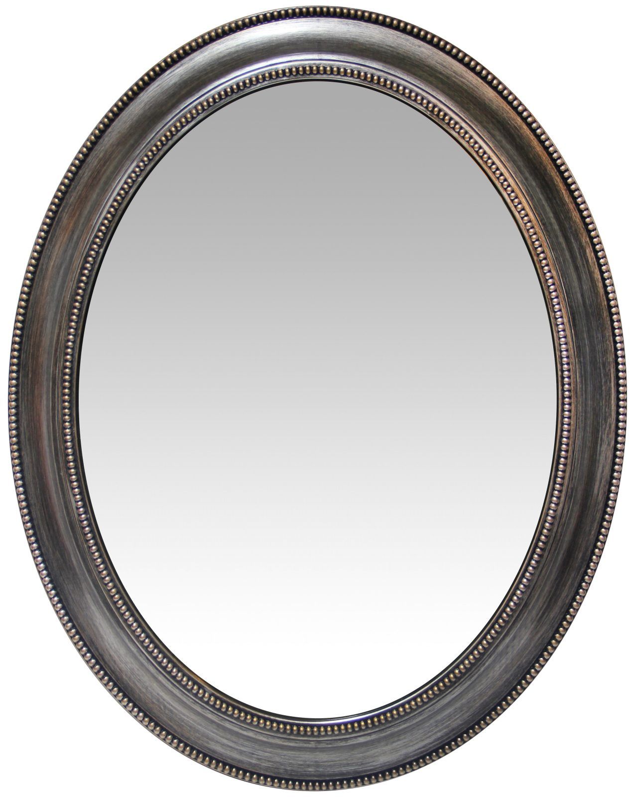 30 Inch Sonore Antique Silver Oval Wall Mirror| Clockroom Intended For Silver Beaded Square Wall Mirrors (Photo 13 of 15)