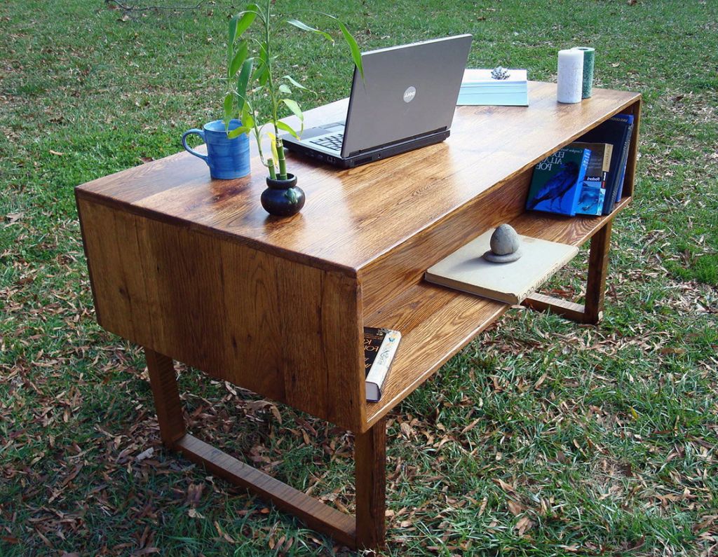 33 Stunning Reclaimed Wood Desks With Reclaimed Barnwood Wood Writing Desks (Photo 4 of 15)