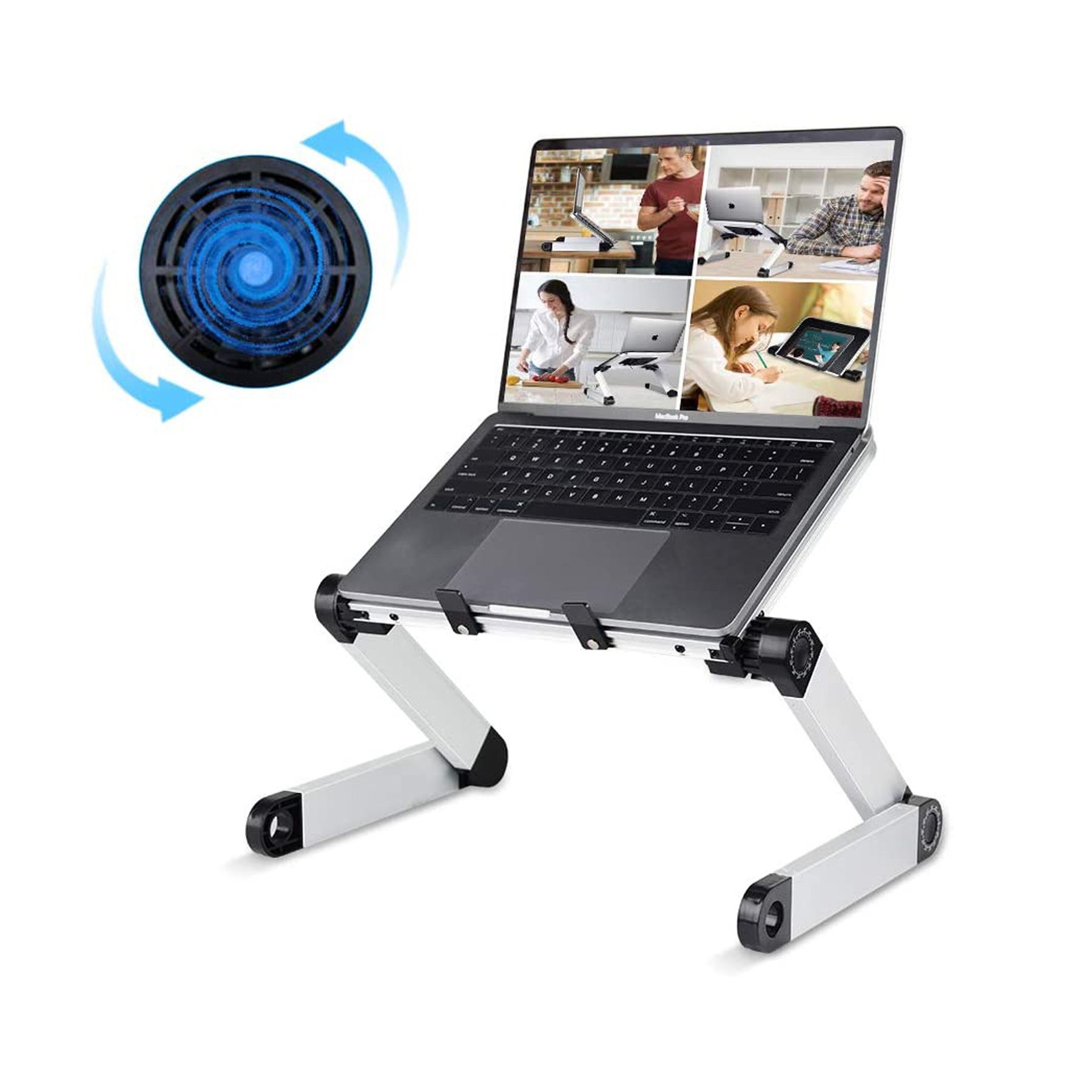 50% Off Adjustable Laptop Desk Stand – Deal Hunting Babe Intended For Black Adjustable Laptop Desks (View 2 of 15)