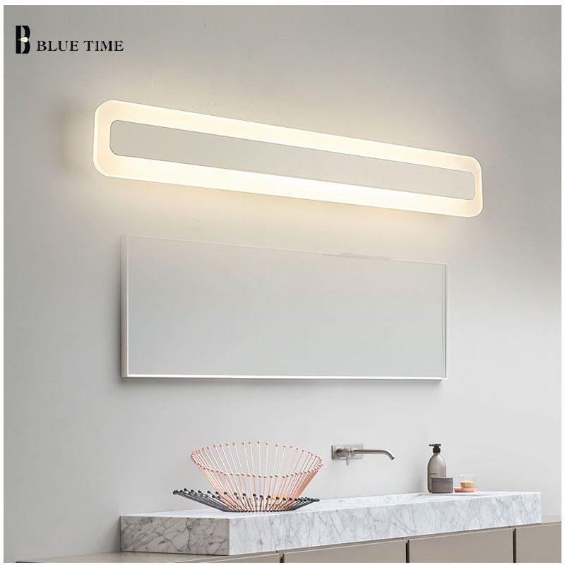 Acrylic Bathroom Mirror Front Light Led Wall Lamp Modern For Bathroom In Front Lit Led Wall Mirrors (View 13 of 15)
