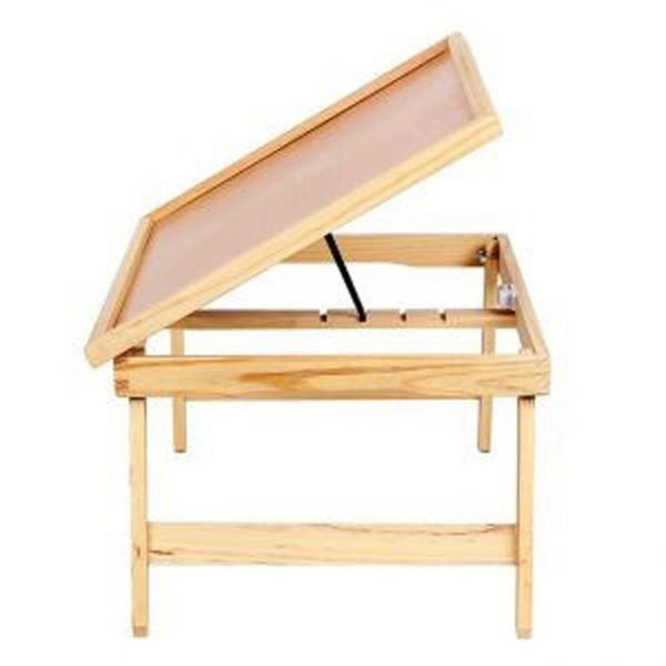 [albjhb]multi  Purpose 4 Level Angle Adjustable Natural Wood Book Rest Pertaining To Cherry Wood Adjustable Reading Tables (View 5 of 15)
