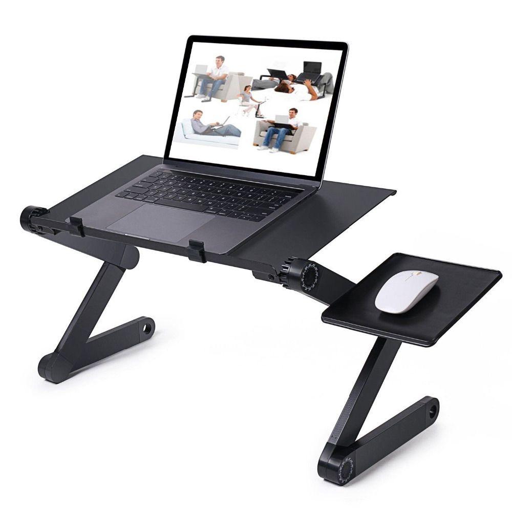 Aliexpress : Buy Adjustable Aluminum Laptop Desk Ergonomic Portable Intended For Green Adjustable Laptop Desks (View 7 of 15)