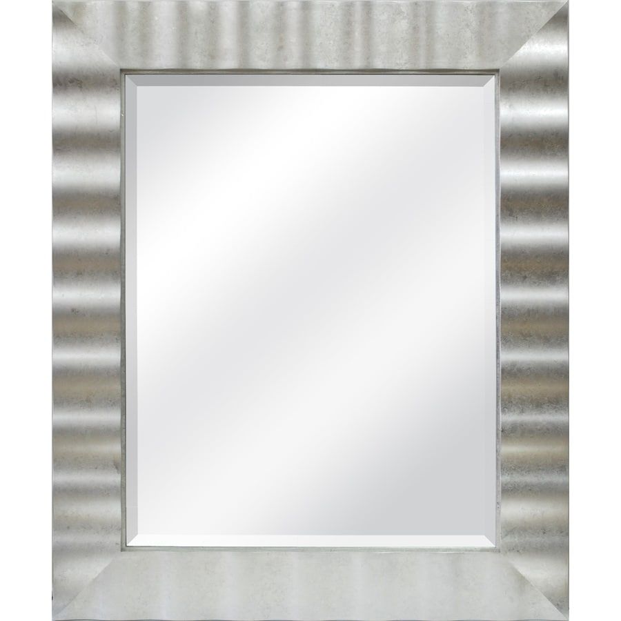 Allen + Roth 36 In L X 30 In W Silver Leaf Beveled Wall Mirror At Lowes For Gingerich Resin Modern &amp; Contemporary Accent Mirrors (View 12 of 15)