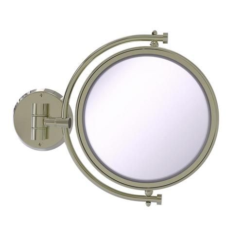 Allied Brass 8 In X 10 In Polished Nickel Double Sided Magnifying Wall With Regard To Ceiling Hung Satin Chrome Wall Mirrors (Photo 11 of 15)