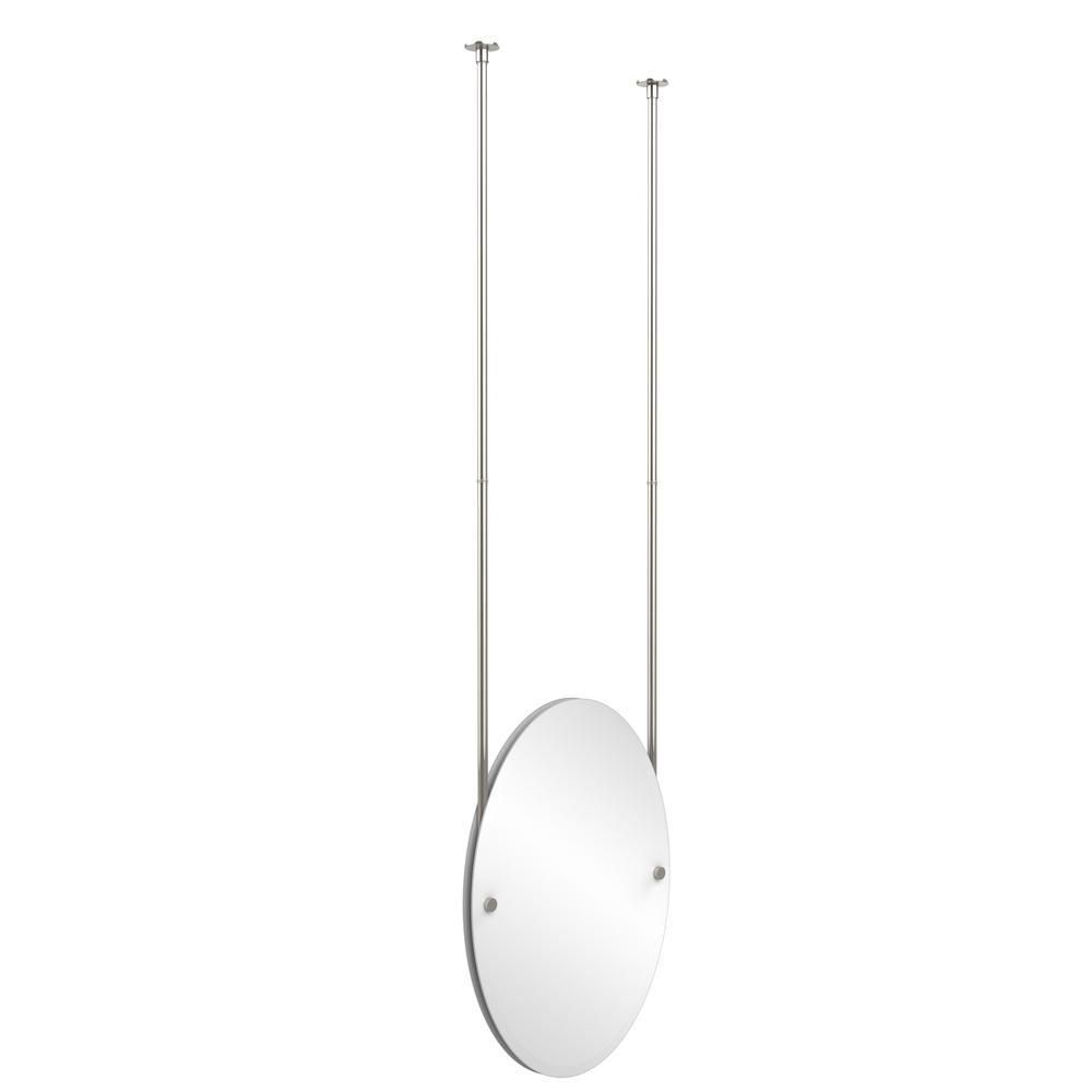 Featured Photo of 15 The Best Ceiling-hung Polished Nickel Oval Mirrors