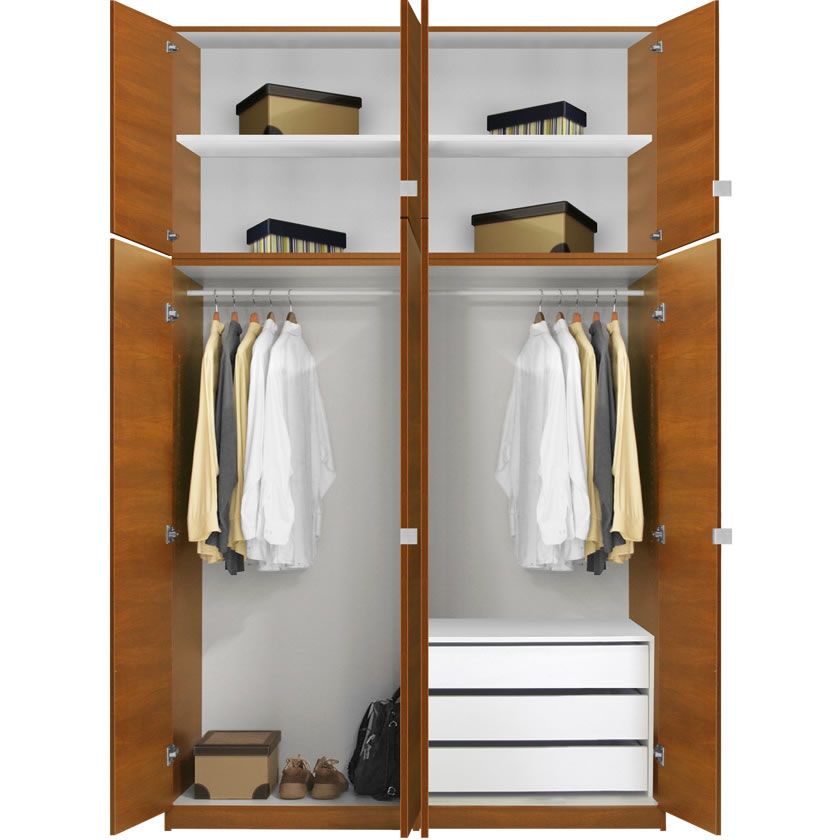 Alta Wardrobe Closet Package – 3 Drawer Wardrobe Extra Tall | Contempo For Black Wash And Light Cane 3 Drawer Desks (View 13 of 15)