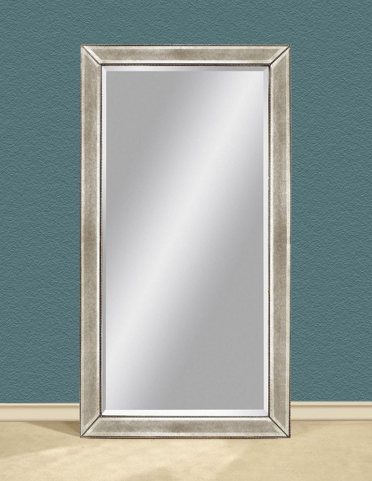 Amazon – Bassett Mirror Murano Beaded Antique Leaner Mirror In Throughout Glam Silver Leaf Beaded Wall Mirrors (Photo 1 of 15)