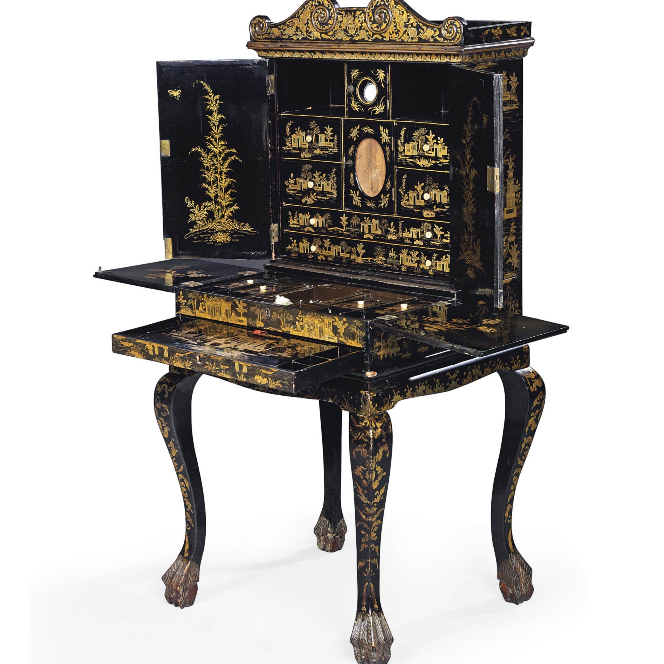 Antique Black Lacquer Furniture 2020 – Hotelsrem Regarding Antique Black Wood 1 Drawer Desks (View 13 of 15)