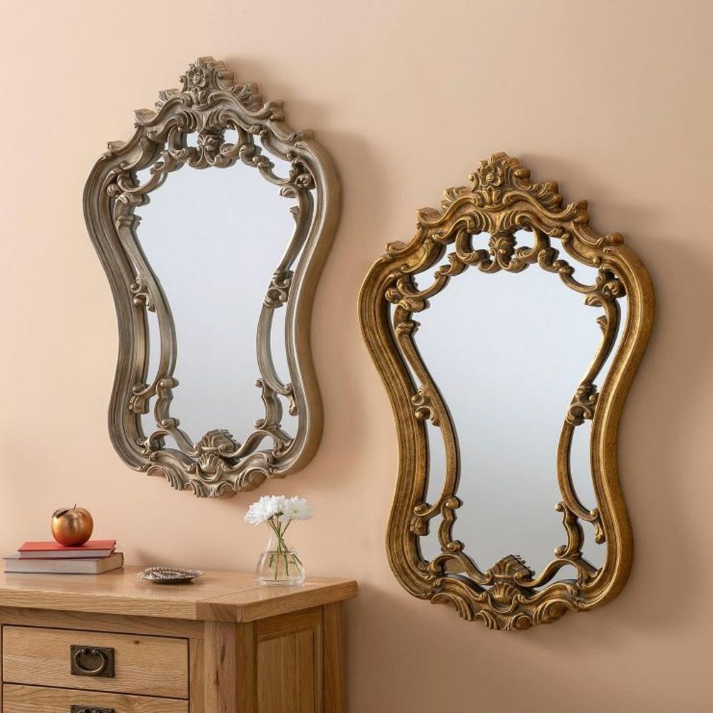 Antique French Style Decorative Wall Mirror | Homesdirect365 In Accent Mirrors (View 12 of 15)