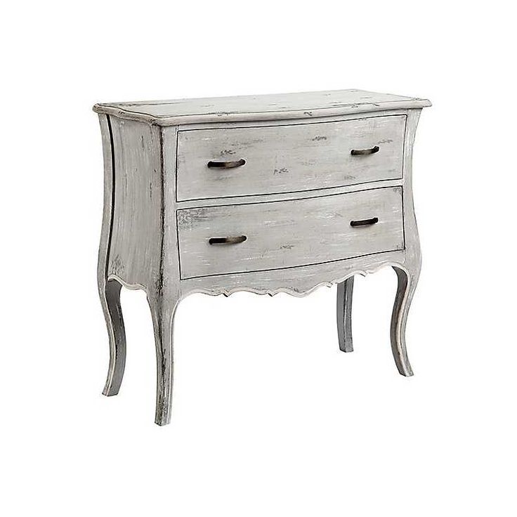 Antique Gray 2 Drawer Chest From Kirkland's | Furnishings, Composite For Brushed Antique Gray 2 Drawer Wood Desks (Photo 13 of 15)