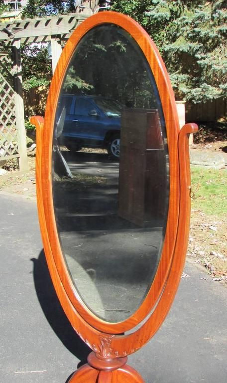 Antique Mahogany Claw Foot Cheval Mirror For Sale At 1stdibs Intended For Mahogany Full Length Mirrors (View 13 of 15)