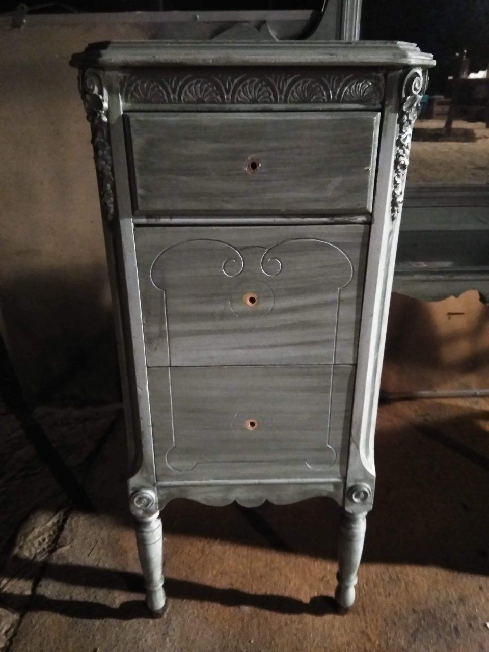 Antique White Furniture Co. Vanity Info | My Antique Furniture Collection Intended For Antique Ivory Wood Desks (Photo 6 of 15)