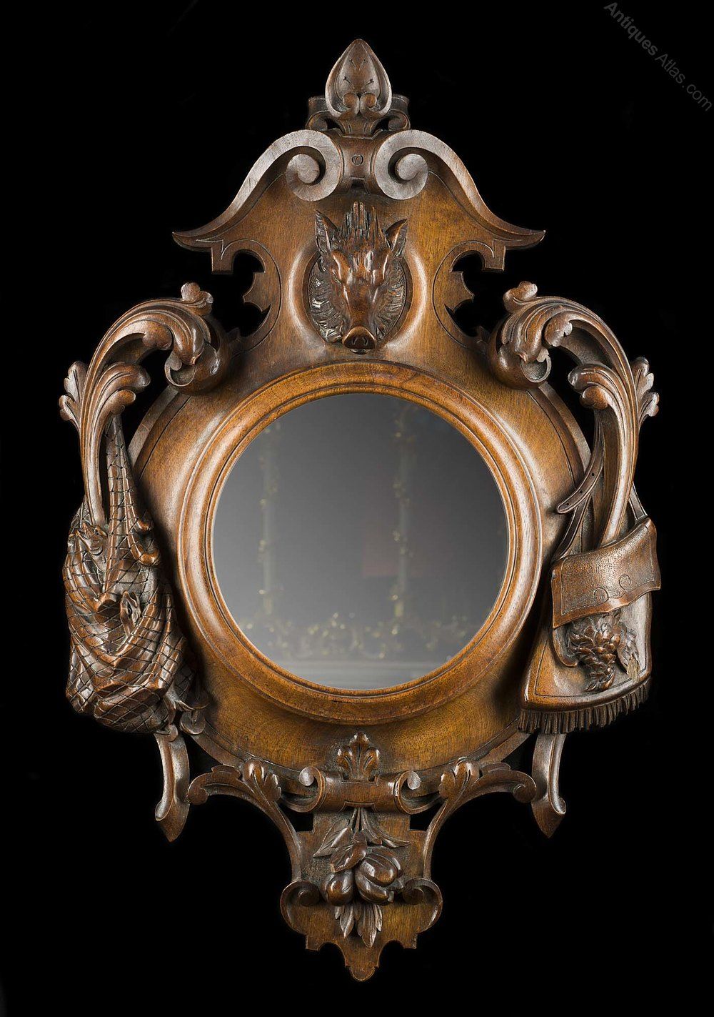 Antiques Atlas – A Small Victorian Antique Wall Mirror Inside Antiqued Glass Wall Mirrors (View 3 of 15)