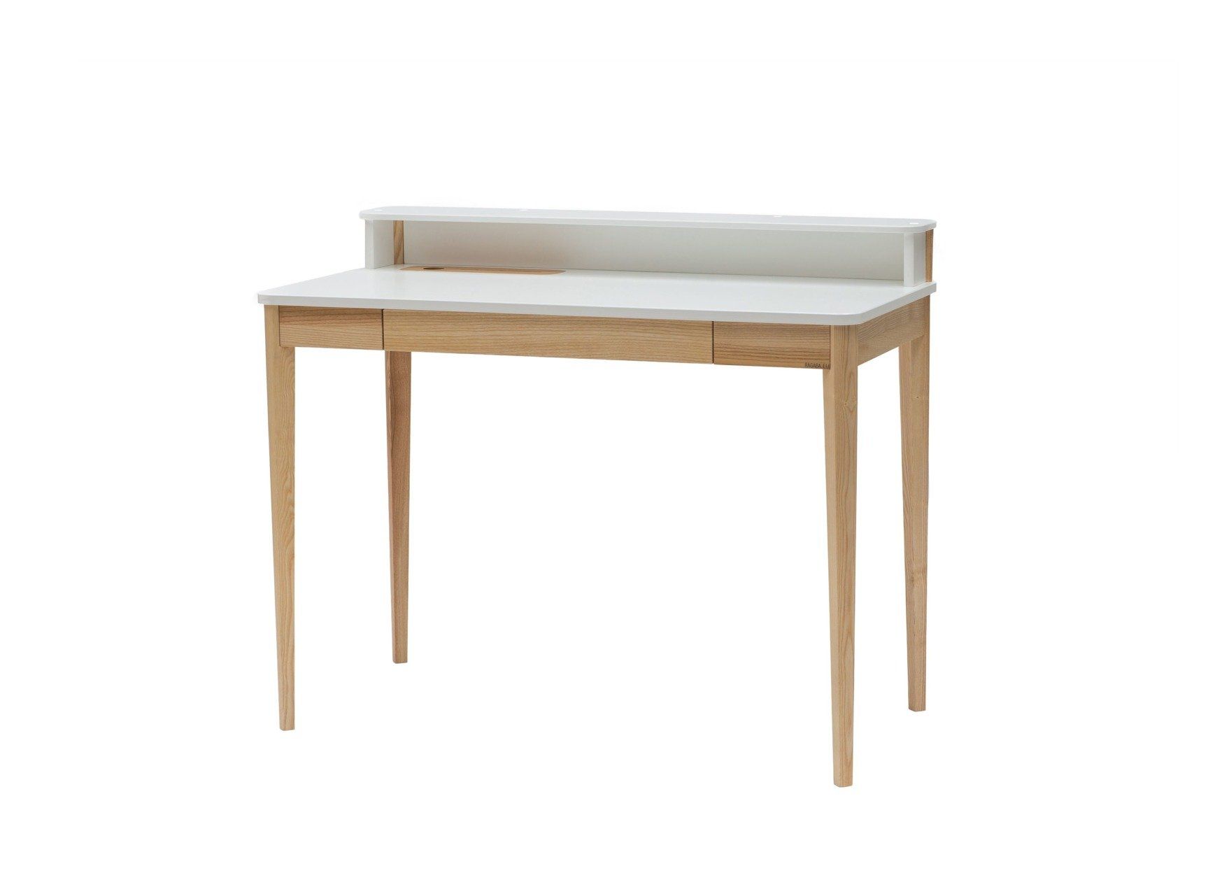 Ashme Writing Desk W 110 X D 56 X H 75cm – Ashwood/white | Ragaba (View 5 of 15)