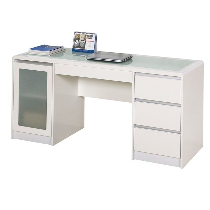Aspen Matte White Executive Desk With Regard To Matte White Wall Mount Desks (View 11 of 15)