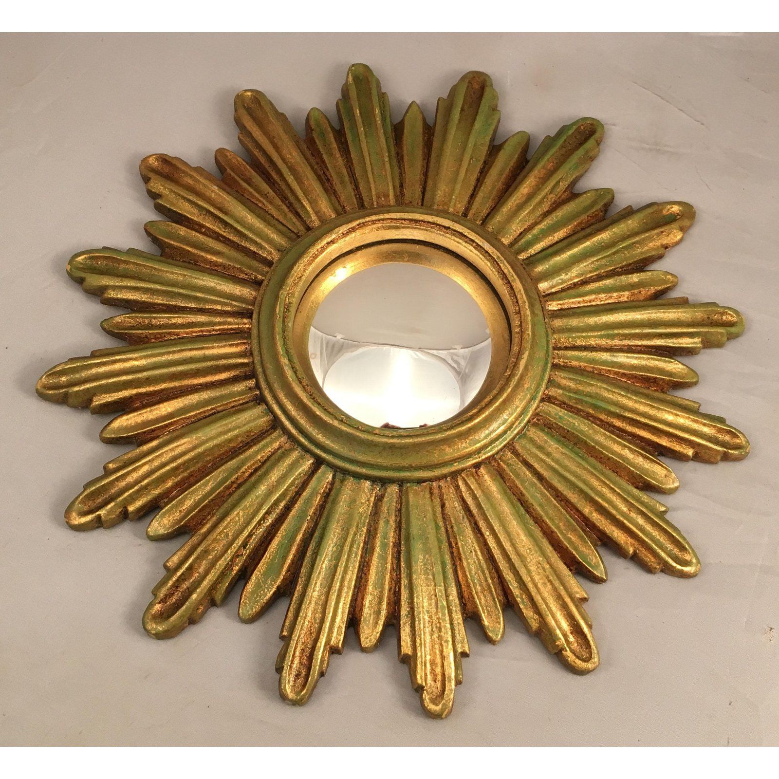 Awesome Vintage C.1950's Or 60's Starburst Mirror! Possibly Made In Orion Starburst Wall Mirrors (Photo 4 of 15)