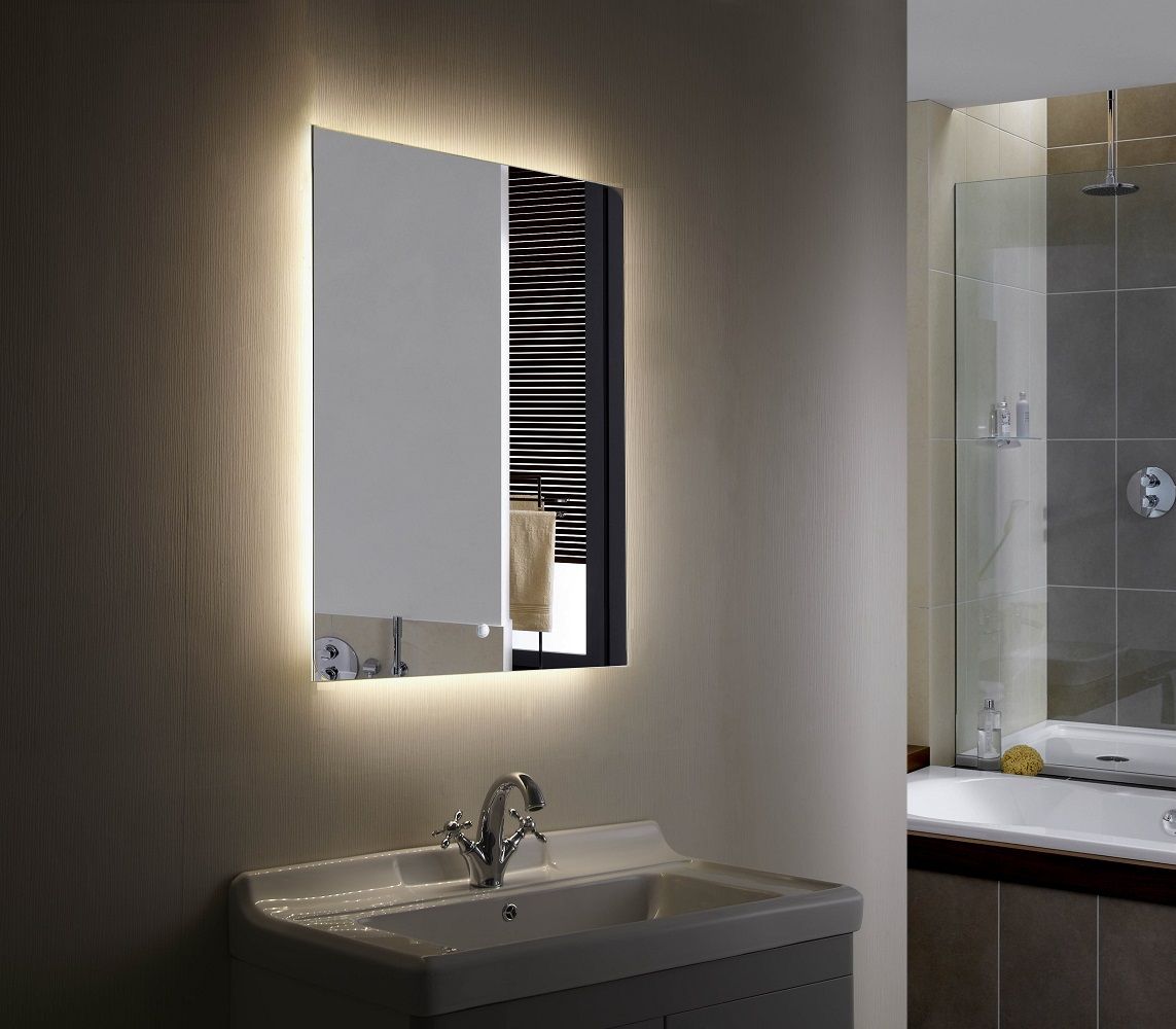 Backlit Mirror Led Bathroom Mirror Anzo Throughout Back Lit Freestanding Led Floor Mirrors (View 14 of 15)
