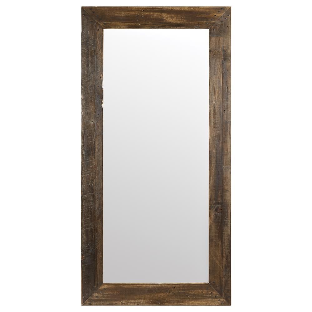 Barn Wood Framed Mirror | Barn Wood Frames, Wood Framed Mirror, Wooden For Medium Brown Wood Wall Mirrors (Photo 6 of 15)