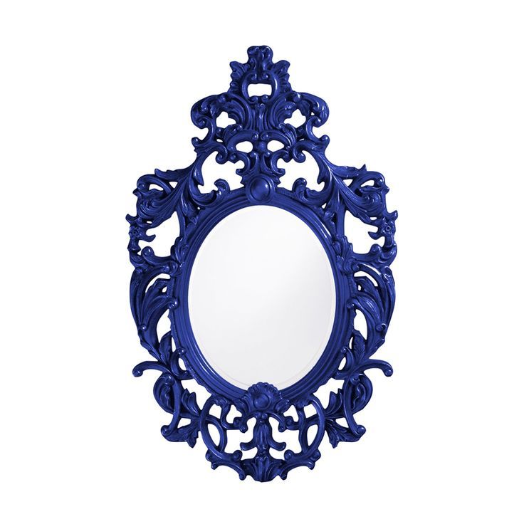 Baroque Mirror – Royal Blue | Baroque Mirror, Framed Mirror Wall In Royal Blue Wall Mirrors (View 9 of 15)