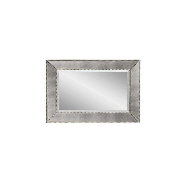 Bassett Mirror Hollywood Glam 36 X 24 Silver Beaded Wall Mirror ($286 Within Glam Silver Leaf Beaded Wall Mirrors (View 14 of 15)