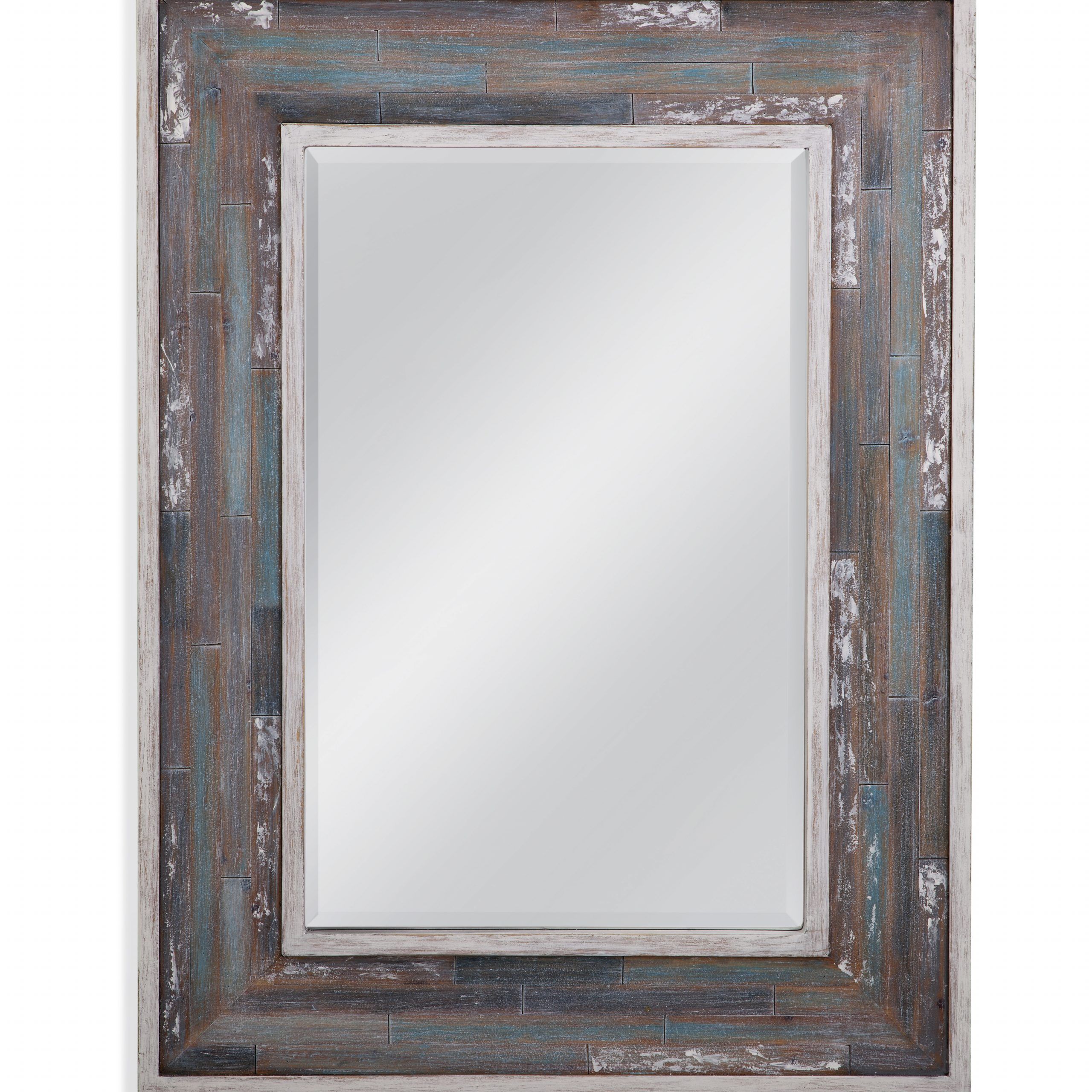 Bassett Mirror Taft Wall Mirror In Antique Silver/gold Leaf Finish Intended For Glam Silver Leaf Beaded Wall Mirrors (View 3 of 15)