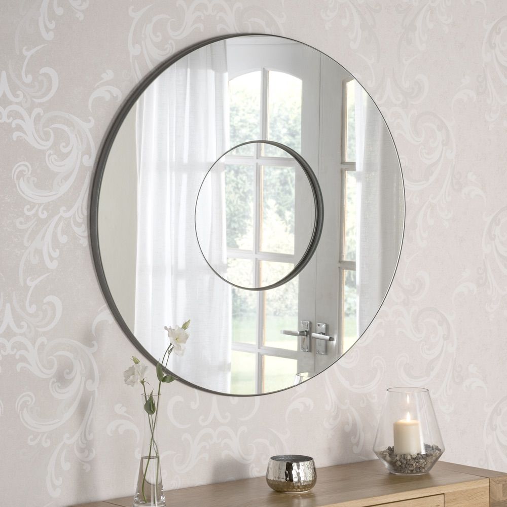Belgravia Round Mirror | Contemporary Mirrors | Amor Decor Pertaining To Celeste Frameless Round Wall Mirrors (Photo 1 of 15)