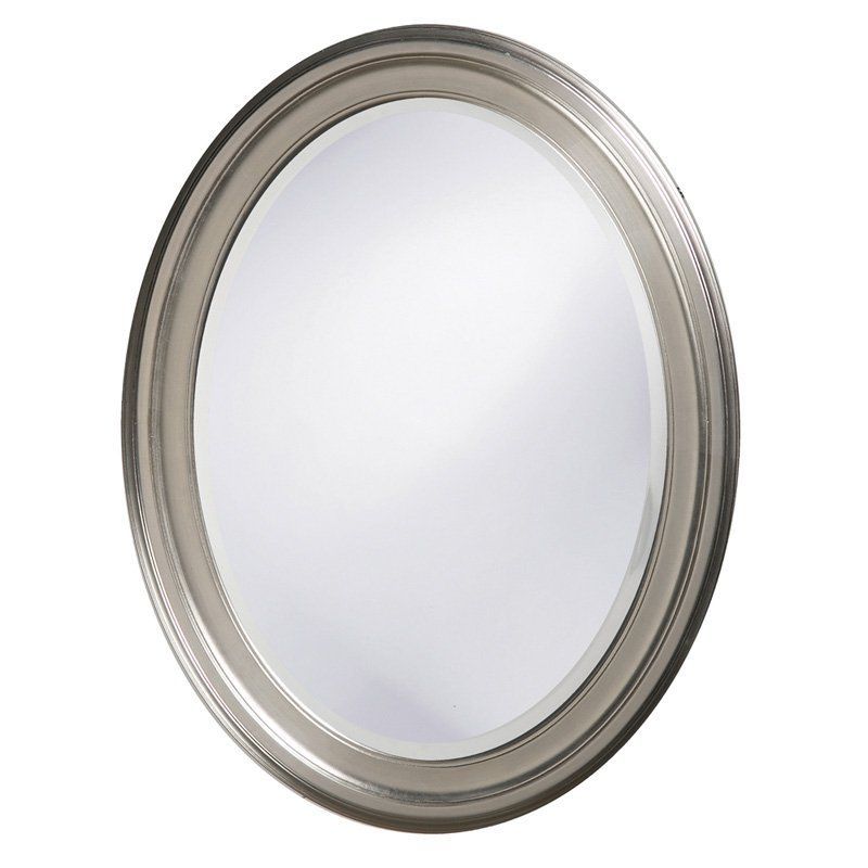 Belham Living Oval Wall Mirror – Brushed Nickel – 25w X 33h In (View 14 of 15)