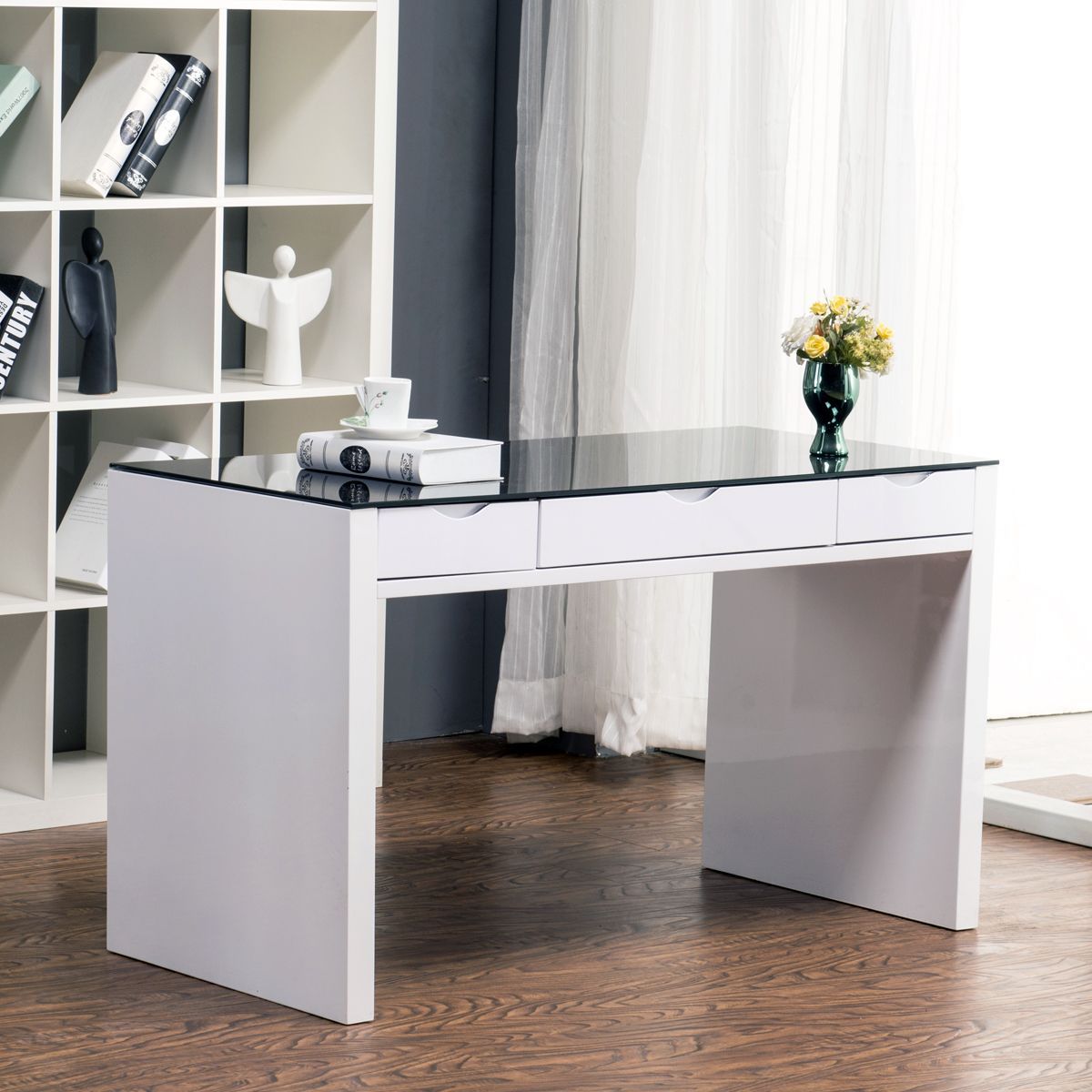 Best Corner Computer Desk Ideas For Your Home | White Desk Office Pertaining To White Finish Glass Top Desks (View 8 of 15)