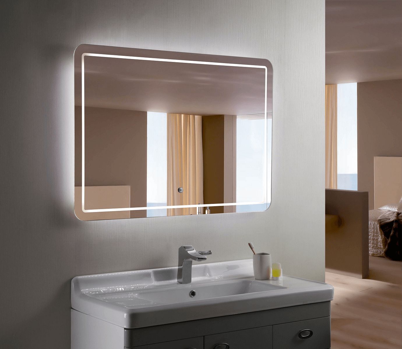 Best Led Bathroom Mirrors Ideas You Must Consider With Front Lit Led Wall Mirrors (View 2 of 15)