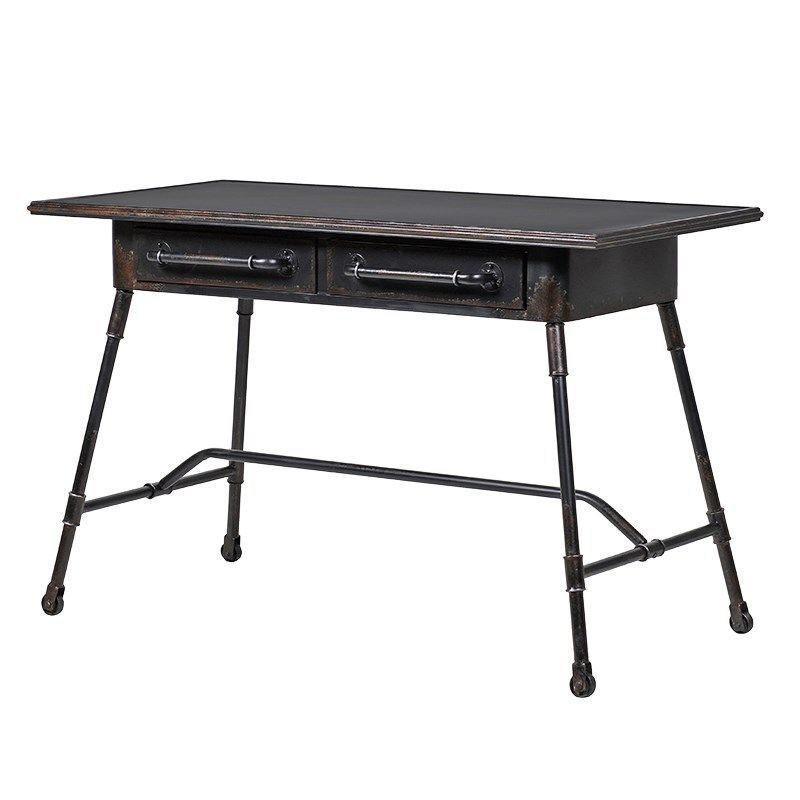 Black Iron Desk W 1220 H 790 D 610 Mm Delivered Flat | Iron Desk For Iron Executive Desks (View 6 of 15)