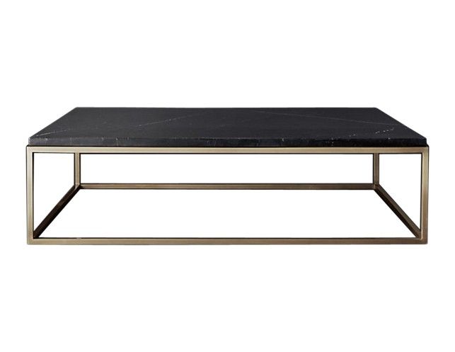 Black Marble Top Coffee Table • The Local Vault Pertaining To Marble And Black Metal Writing Tables (Photo 14 of 15)