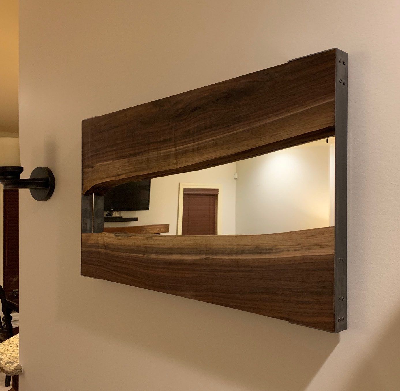 Black Walnut Wall Hanging Mirror – Johnson Company Woodworking Pertaining To Walnut Wood Wall Mirrors (Photo 11 of 15)