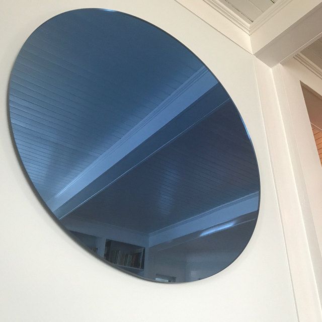 Blue Midcentury Mirror (View 12 of 15)