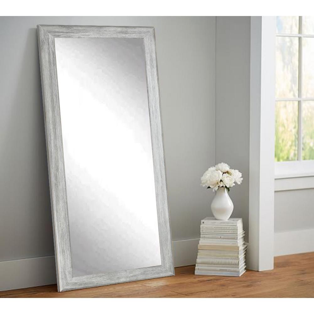 Brandtworks Weathered Gray Full Length Floor Wall Mirror Bm035ts – The In Steel Gray Wall Mirrors (View 5 of 15)