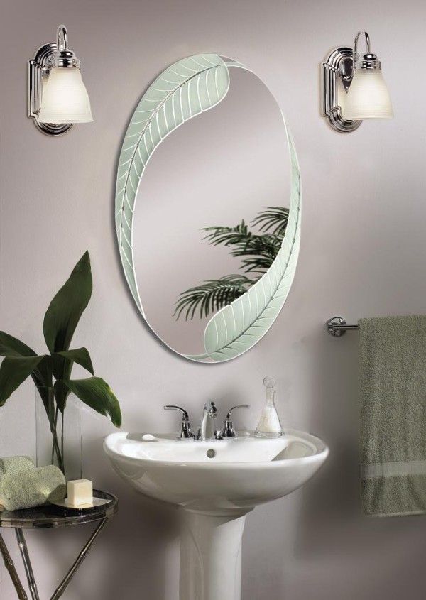 Brushed Nickel Bathroom Mirror As Sweet Wall Decoration – Homesfeed Throughout Single Sided Polished Wall Mirrors (View 8 of 15)
