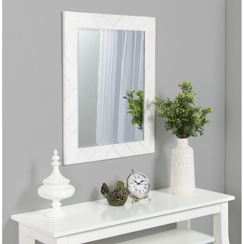 Bungalow Rose Osterman Eclectic Beveled Distressed Accent Mirror Intended For Shildon Beveled Accent Mirrors (View 8 of 15)