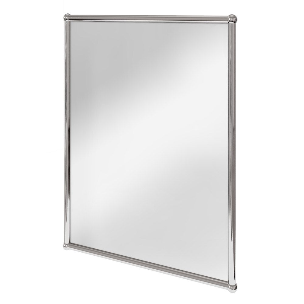 Burlington Rectangular Mirror With Chrome Frame – A11 Chr At Victorian Pertaining To Chrome Rectangular Wall Mirrors (View 10 of 15)