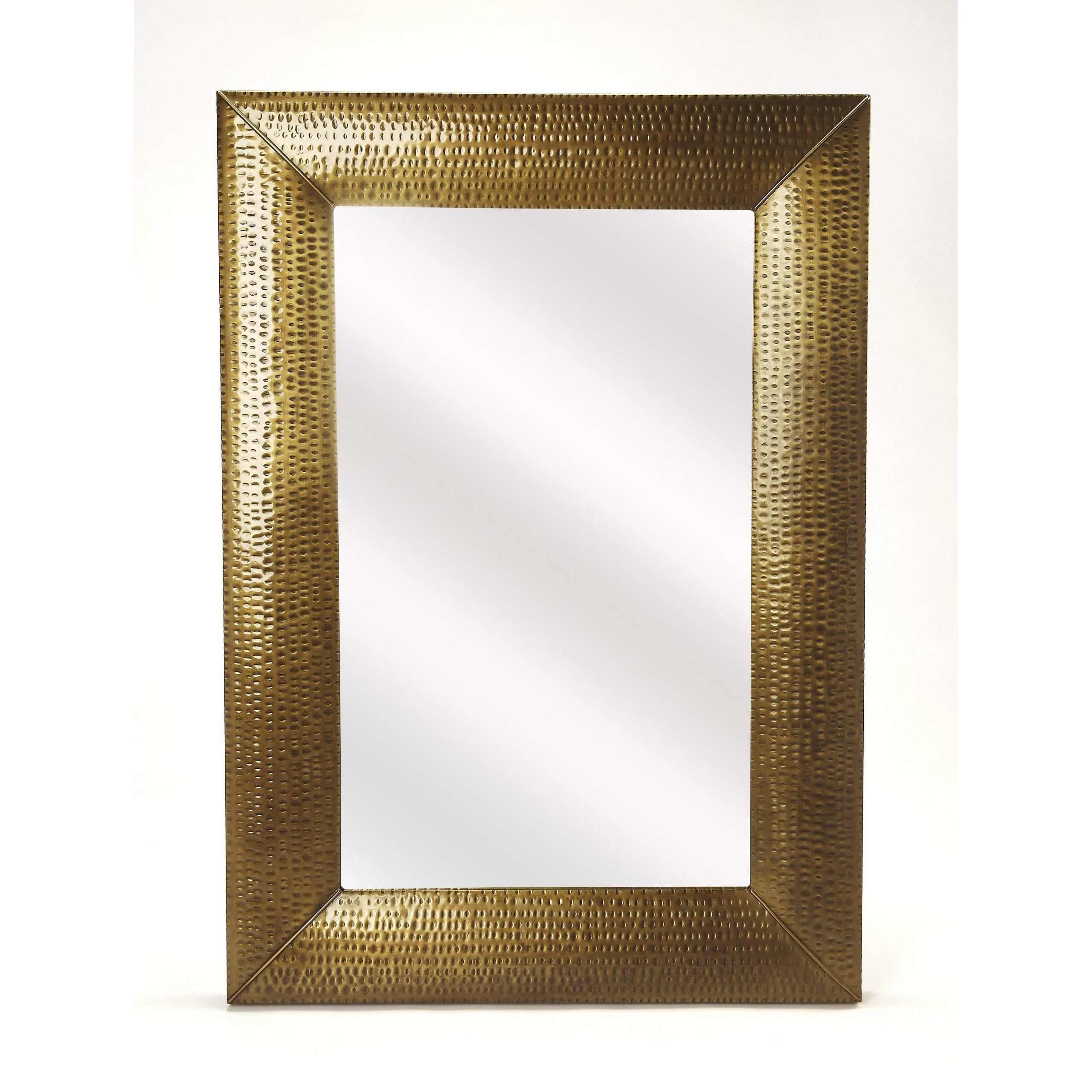 Butler Lehigh Hammered Gold Wall Mirror 4308226 Size: 33"w, 2"d, 47"h Throughout Dandre Wall Mirrors (Photo 7 of 15)