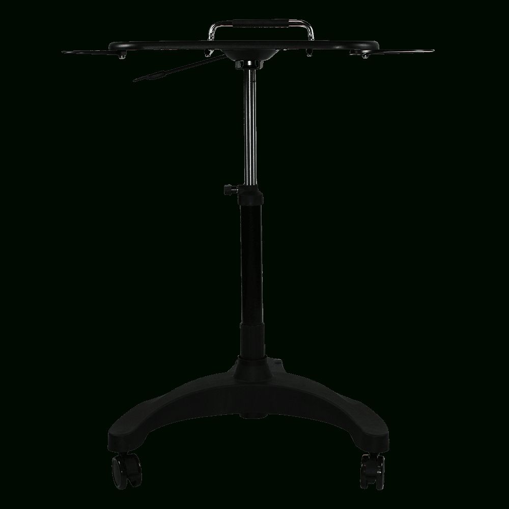 Buy A Sit Stand Mobile Laptop Desk | Office Desks Delivery – Direct With Sit Stand Mobile Desks (Photo 3 of 15)