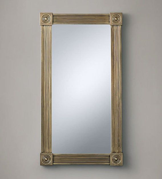 Buy Solid Wood Rectangle Wall Mirror In Yellow Colourd'dass Online Regarding Dandre Wall Mirrors (Photo 8 of 15)