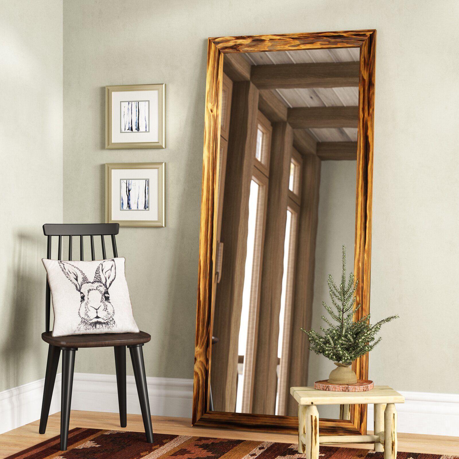 Cairo Platinum Gold Decorative Wall Mirror | Rustic Full Length Mirror For Mahogany Full Length Mirrors (View 5 of 15)