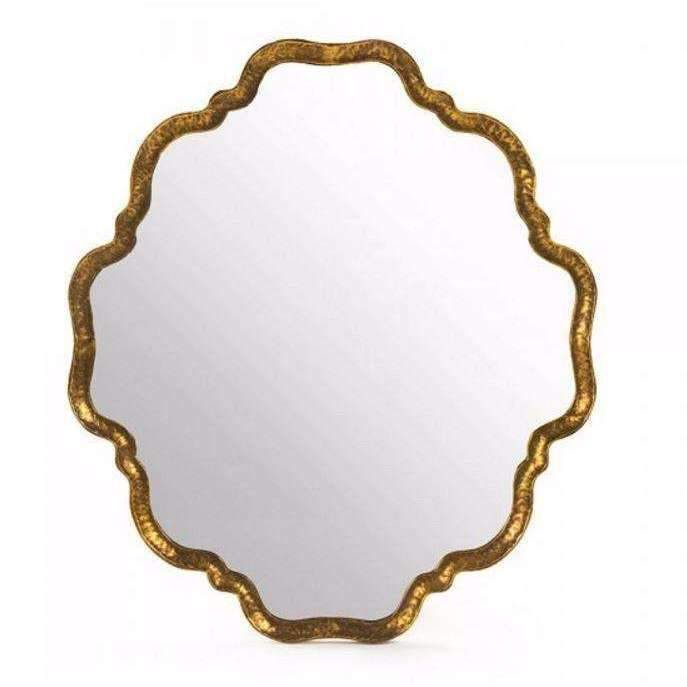 Caxly Mirror | Gold Mirror Wall, Gold Framed Mirror, Scalloped Mirror In Gold Scalloped Wall Mirrors (View 1 of 15)