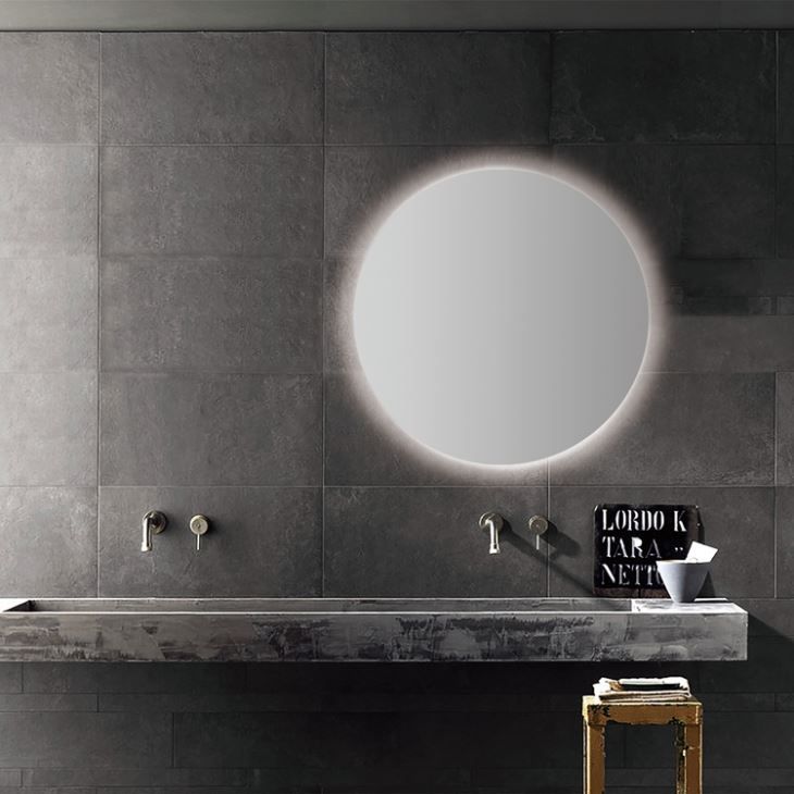 China Customized Round Backlit Bathroom Mirror Manufacturers, Suppliers Within Round Backlit Led Mirrors (View 8 of 15)