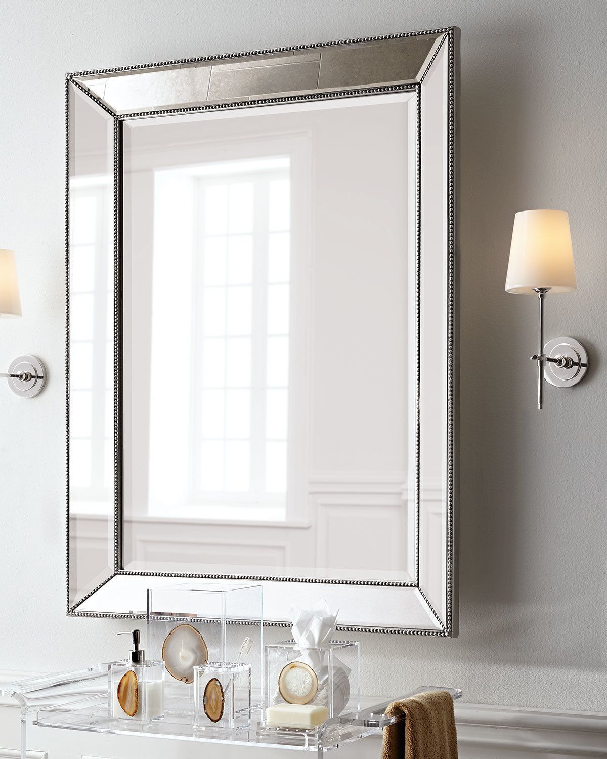 Featured Photo of 2024 Popular Hussain Tile Accent Wall Mirrors
