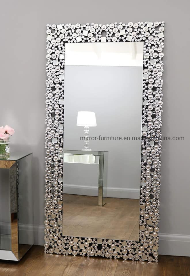 China Latest Design Long Large Rectangle Sunburst Floor Mirror Wall Inside Square Oversized Wall Mirrors (View 8 of 15)