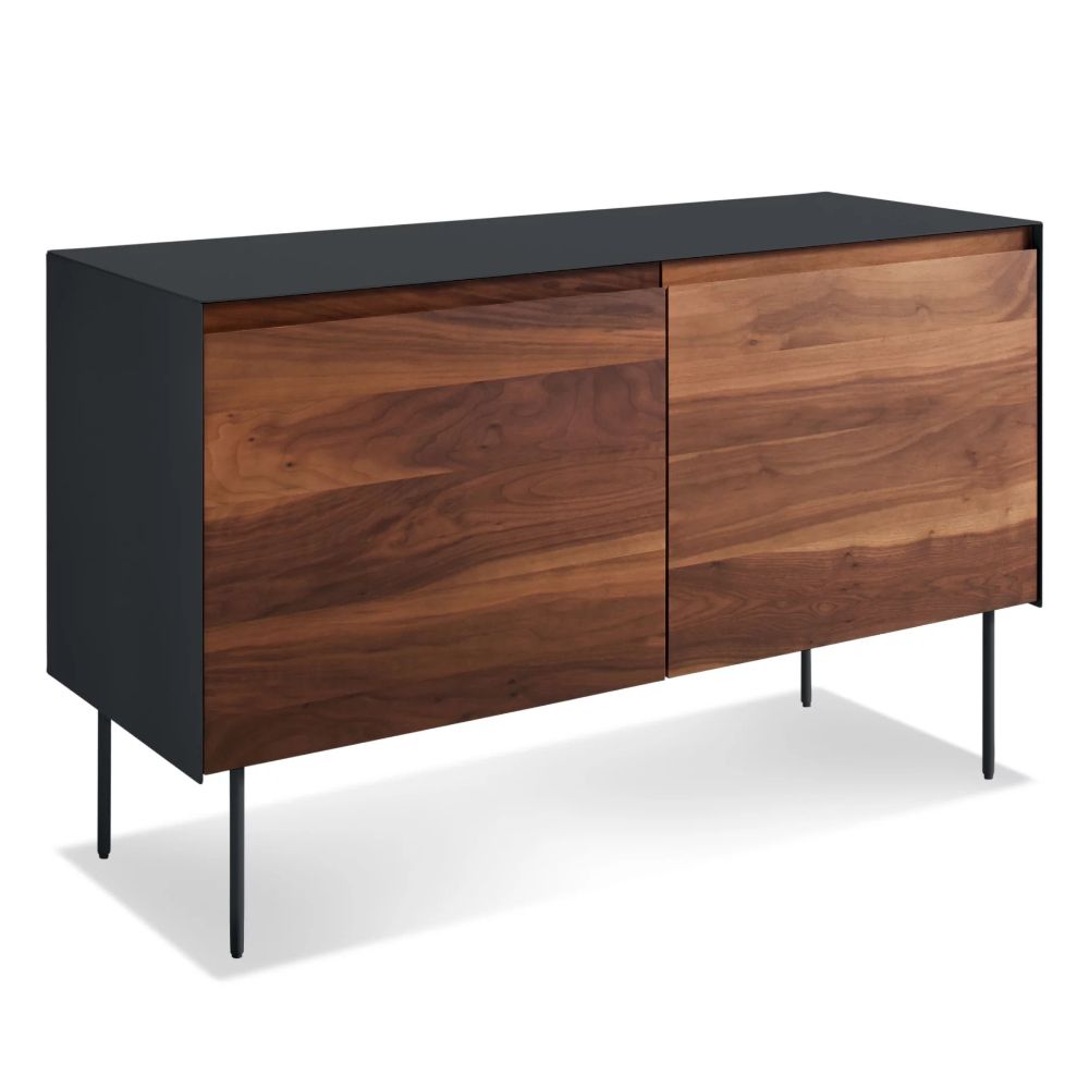 Clad 2 Door Credenza | Wood Credenza, Plywood Interior, Basement Furniture For 2 Door Wood Desks (View 14 of 15)