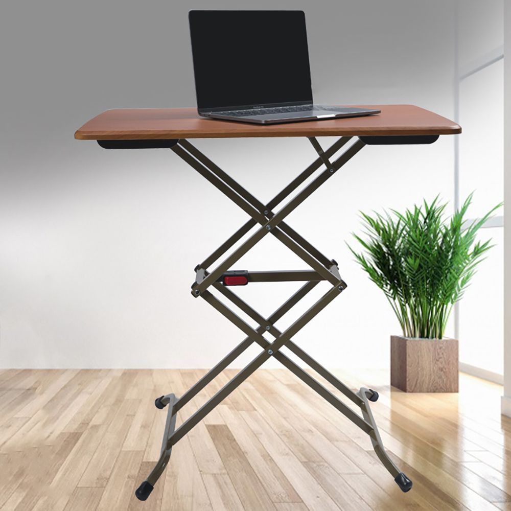 Coffee Foldable Side Table Adjustable Desk With Four Heights Inside Espresso Adjustable Laptop Desks (View 8 of 15)