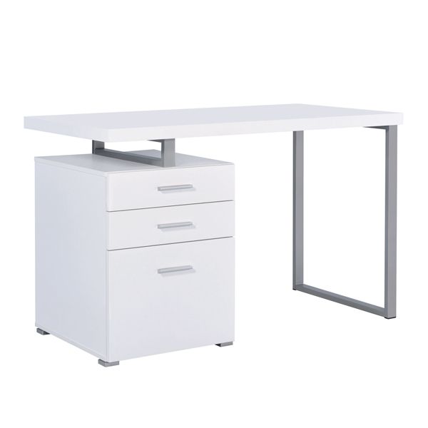 Contemporary Galleries – 3 Drawer Student Desk In Off White 3 Drawer Desks (View 8 of 15)