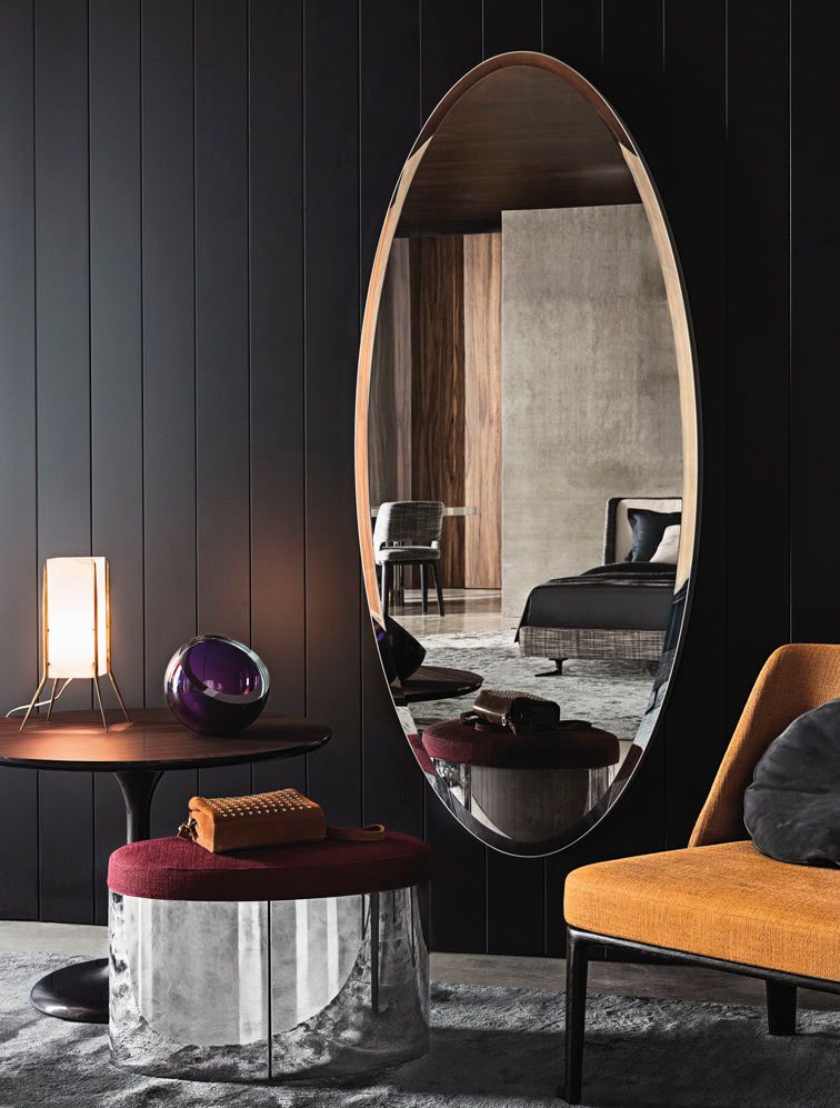Contemporary Oval Mirror | Living Room Mirrors, Living Room Designs Pertaining To Ceiling Hung Oval Mirrors (View 13 of 15)